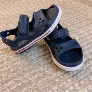 Crocs Crocband II Toddler Sandals (Navy/White)